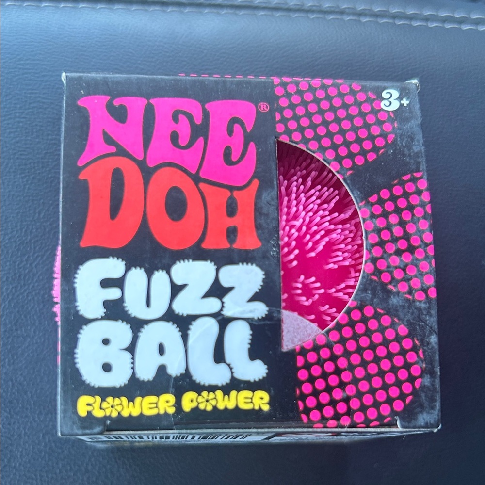 NeeDoh Fuzz Ball Kids Toy - Pink